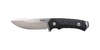 El WOOX Rock 62 es un cuchillo de hoja fija de alta resistencia, construido en Italia, con acero Uddeholm Sleipner, acabado negro y empuñaduras personalizables.